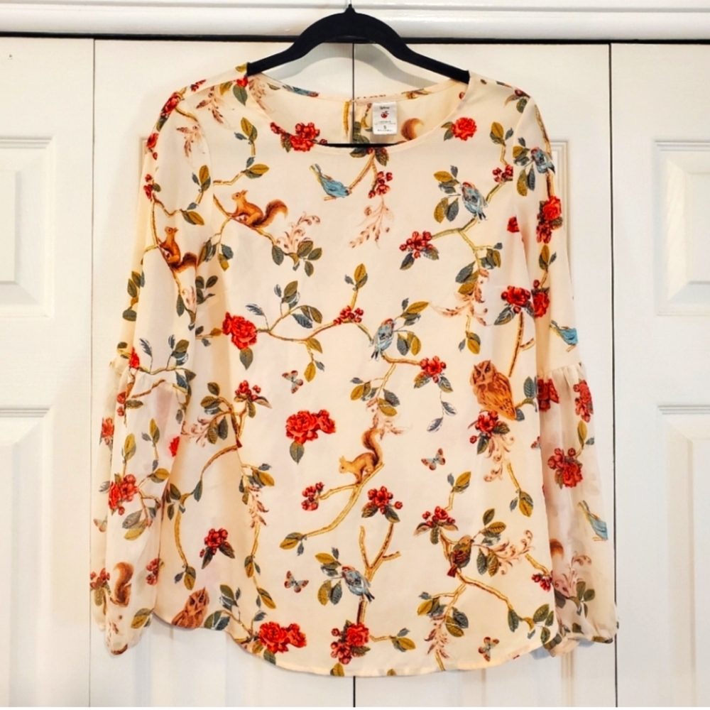 Disney Collection by Lauren Conrad Sheer Flowy Long Sleeve top